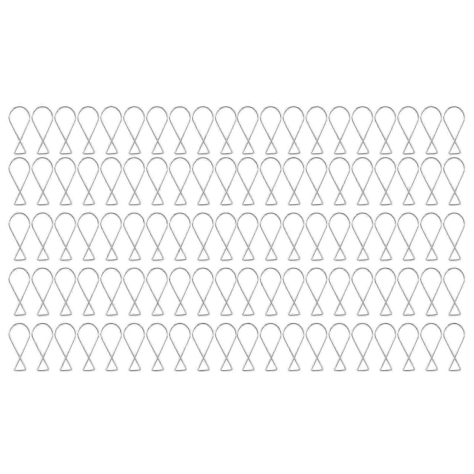 100Pcs Hanging Hook Galvanized Steel Automatic Rebound Clips Ceiling Decorative Buckles