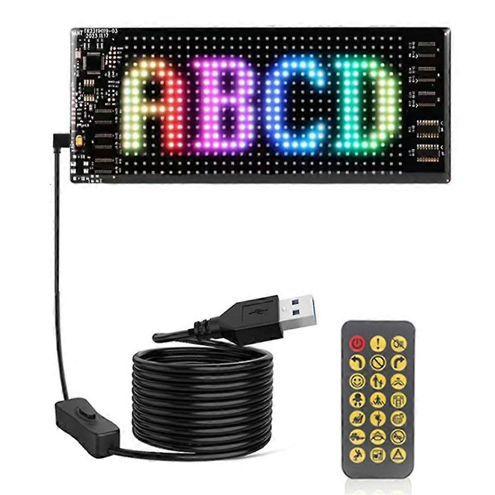 Led Matrix Display Car Panel Flexible Pixel Programmable Scrolling Advertising DIY Animation Text Matrix Panel RGB 16x32