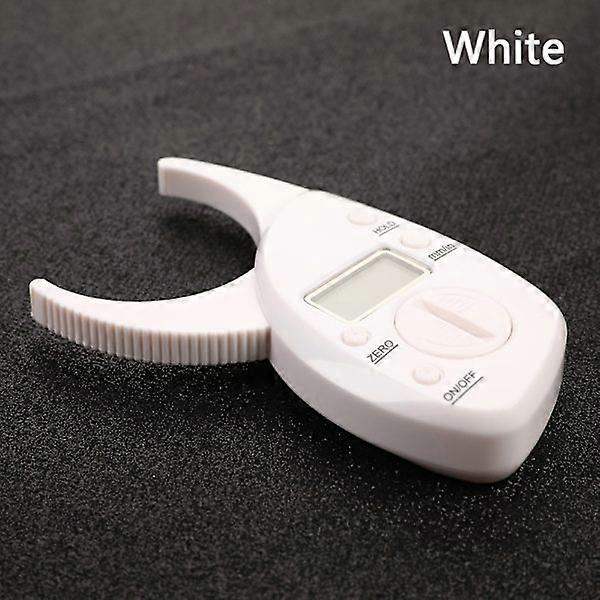 Digital Body Fat Skinfold Caliper Fold Analyzer Caliper White