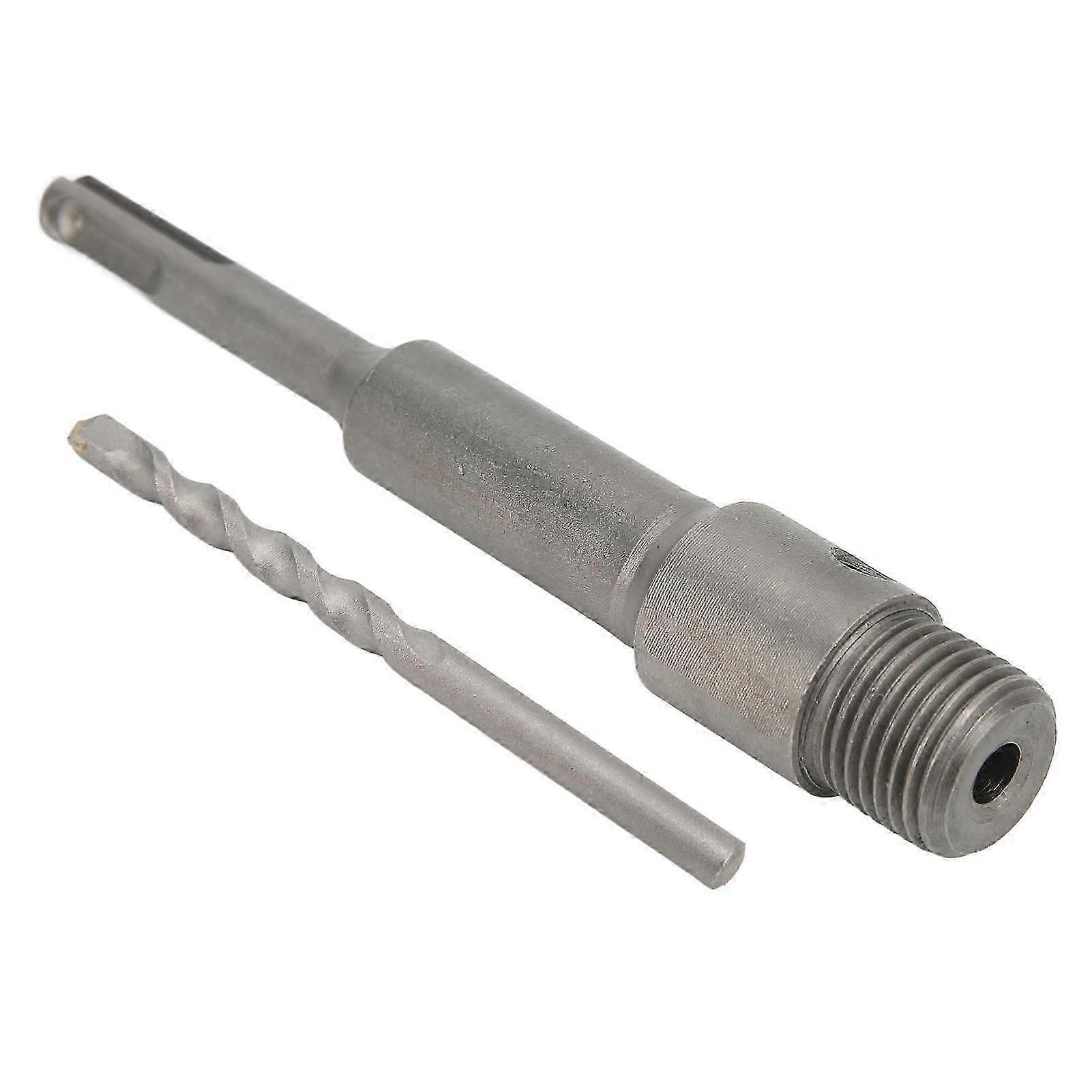 Electric Hollow Core Drill Bit Shank 155mm Silver Round Drill Bit Shank Adapter for Concrete Hole Saw