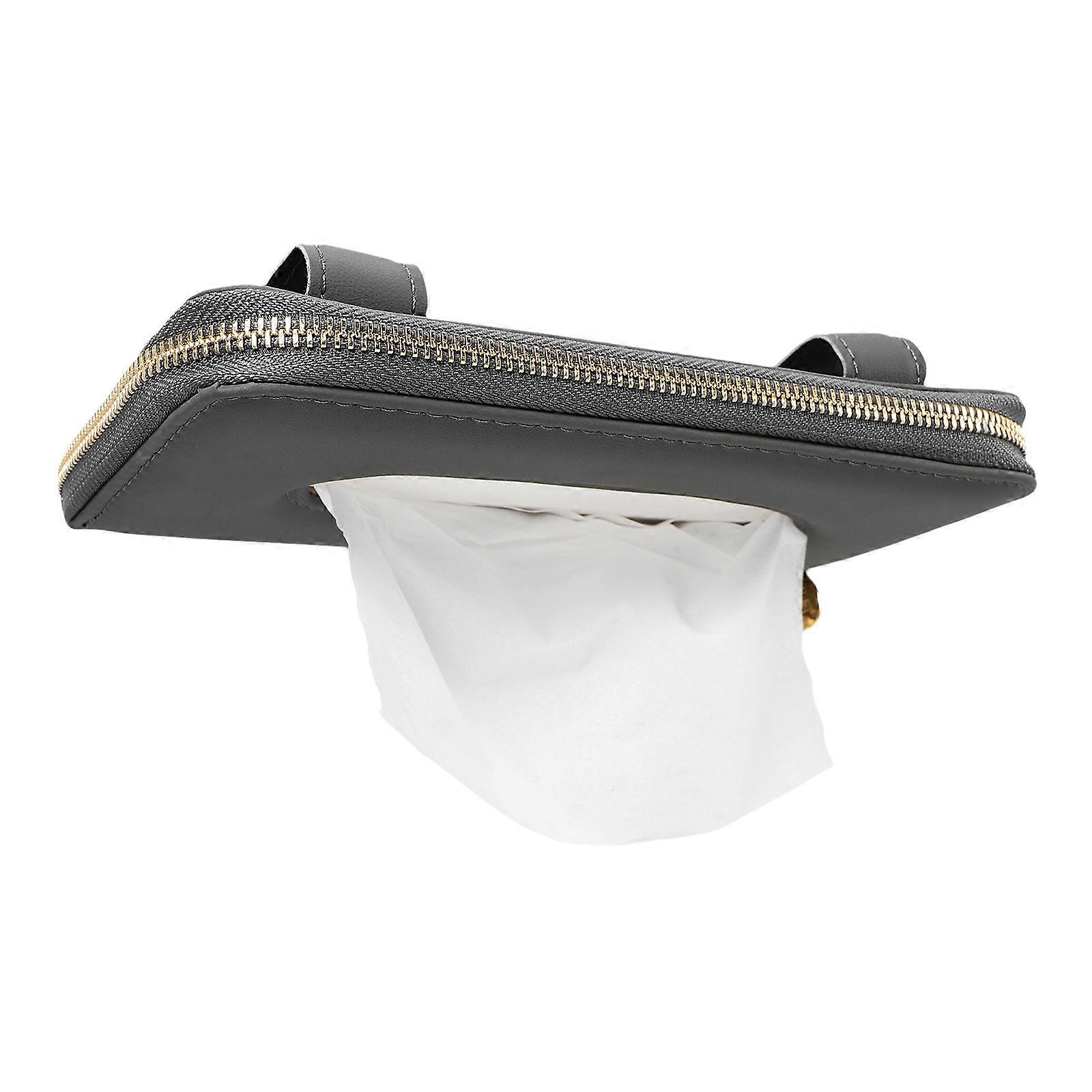 Car Visor Tissue Holder for Ventilation Durable Grey