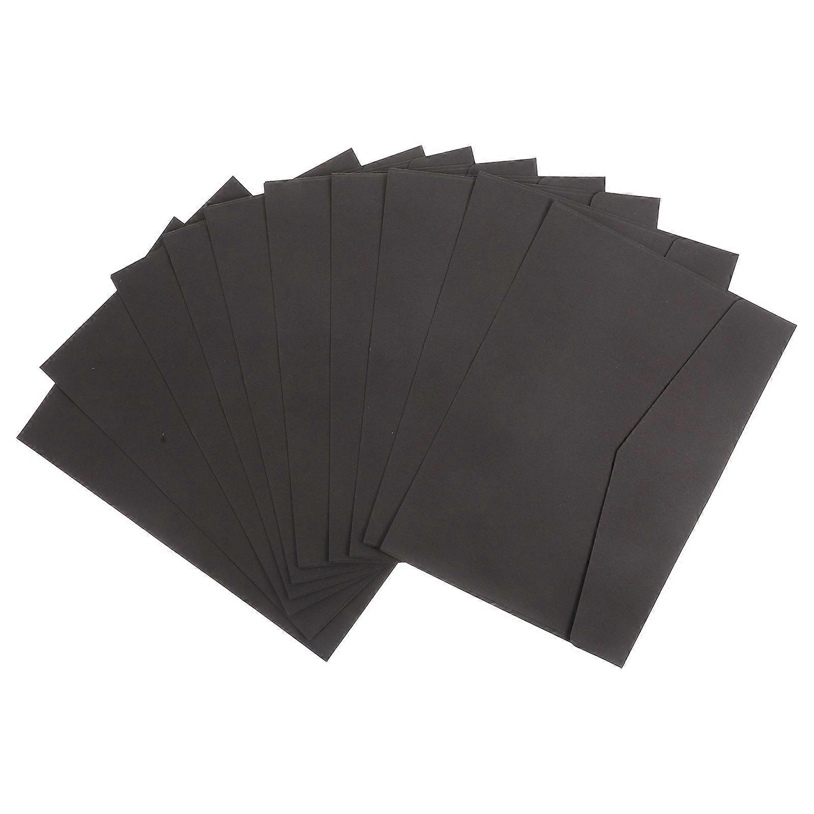 Black Kraft Blessing Card Envelope for Writing Use 1Set