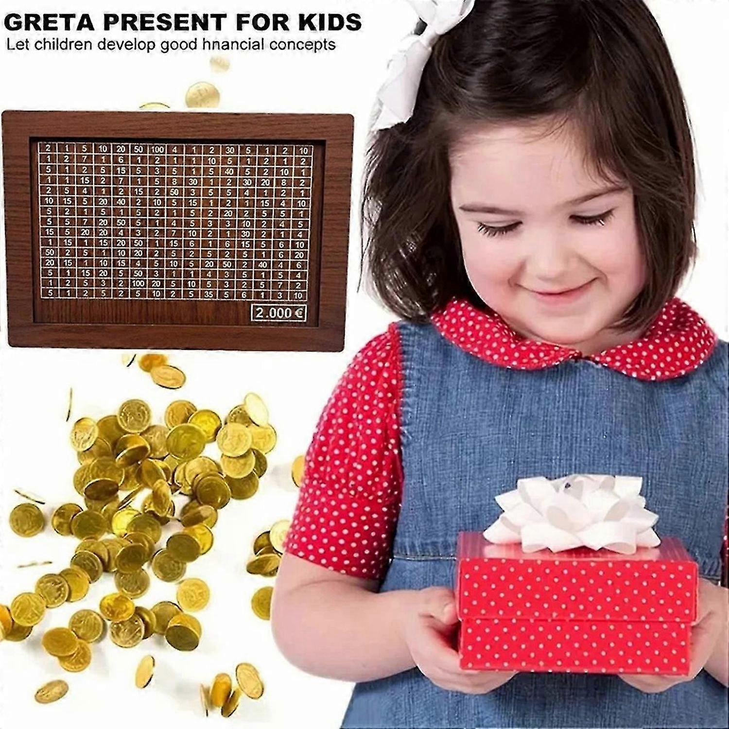 Retro Money Box Piggy Bank with Counter Coin Boxes,8000 Euros