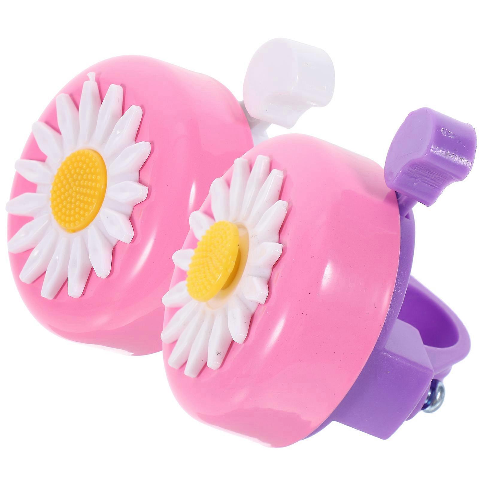 Bike Handlebar Ring Bell Practical Chrysanthemum for Bike Use 4Pcs