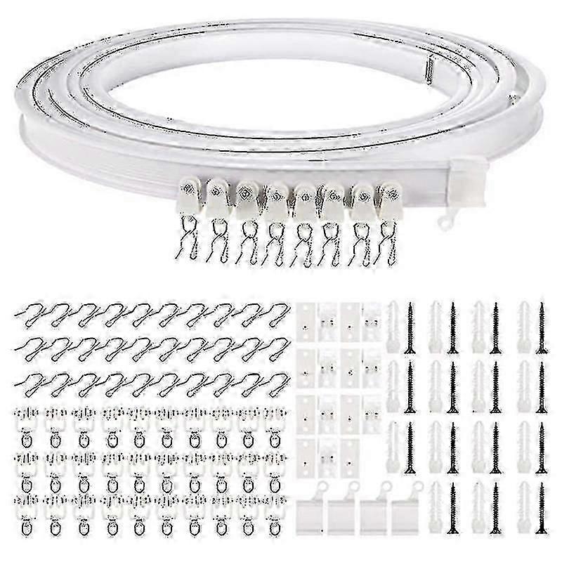 1 - 5 Meters Ceiling Bendable Flexible Curved Curtain Track