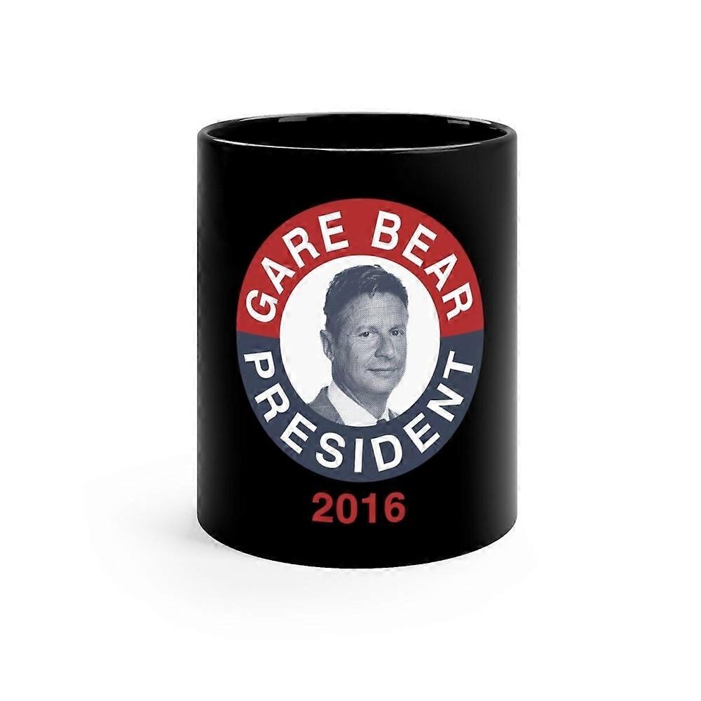 Gar Bear Gary Johnson 11oz Black Mug