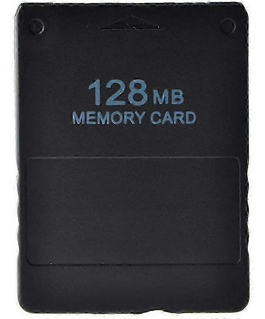 Game Save Data for Sony PS2, Flash Memory Technology Black 128MB, Compatible with Sony PS2