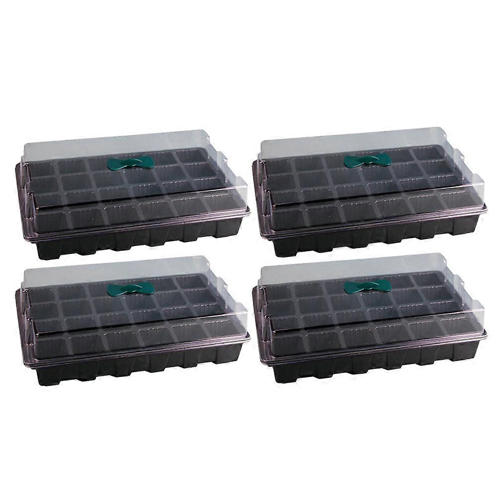 Detachable Planter Pot 24 Cells for 4Sets Black Germination Tray