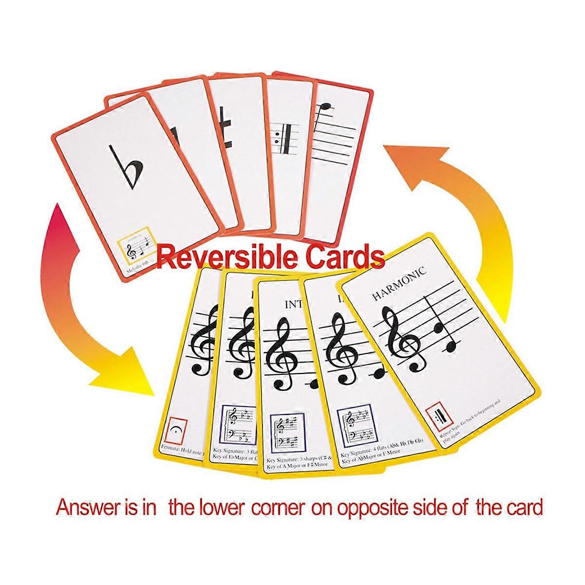 Music Flash Cards Colored Copper Plate Paper Piano Color Coded Flash ...