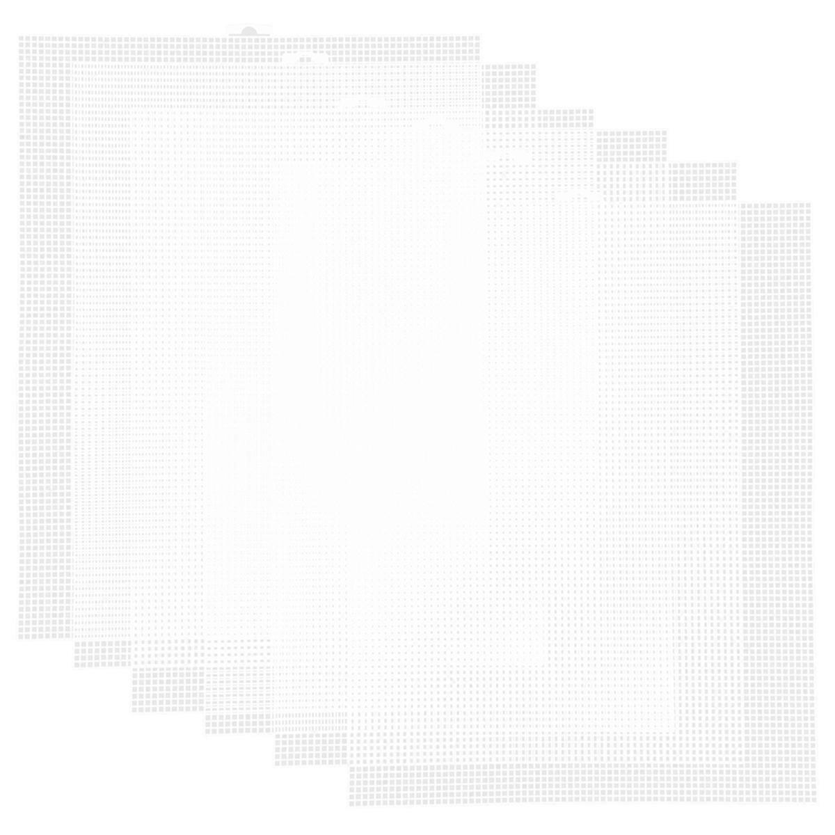 Plastic Canvas Sheets 13.4x10.4inch 2.5mm 6PCS