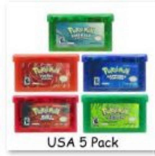 Tarjeta de juego NDSL/GBM/GBASP GBA, casete de juego cl��sico, superventas, monstruo de bolsillo, rojo, azul, esmeralda, hoja roj