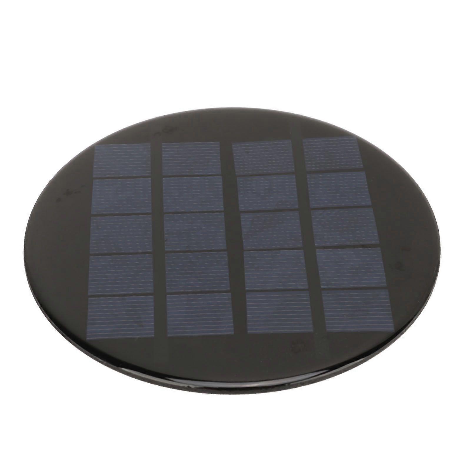 Mini Round Solar Cell Panel 1.1W 5V 120mm Rechargeable 3.7V Battery Small Polycrystalline Silicon Solar Cell Module