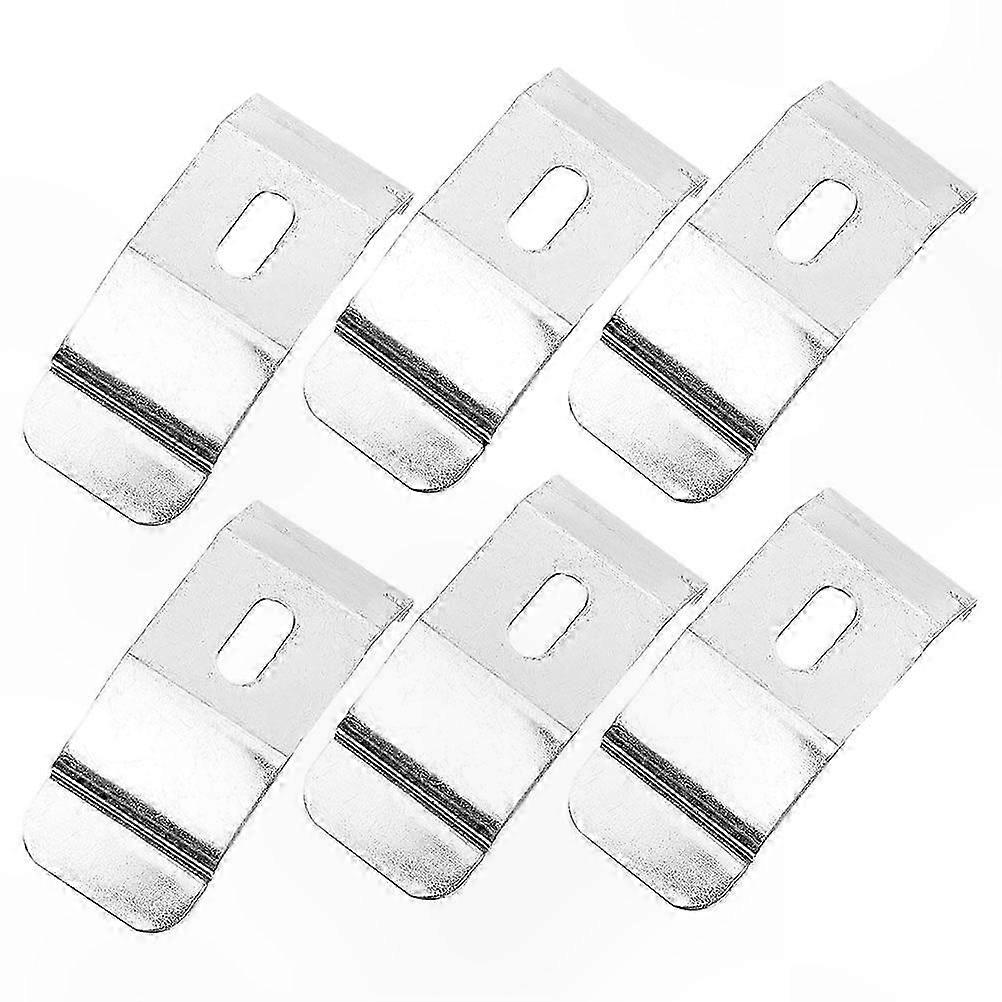 6pcs Louver Blinds Brackets, Vertical Blind Mounting Clips, Replacement Support Brackets for Curtain Installation