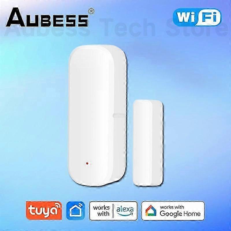AUBESS Tuya WiFi Smart Door Sensor for Open/Close Detection - Enhance UK Home Security