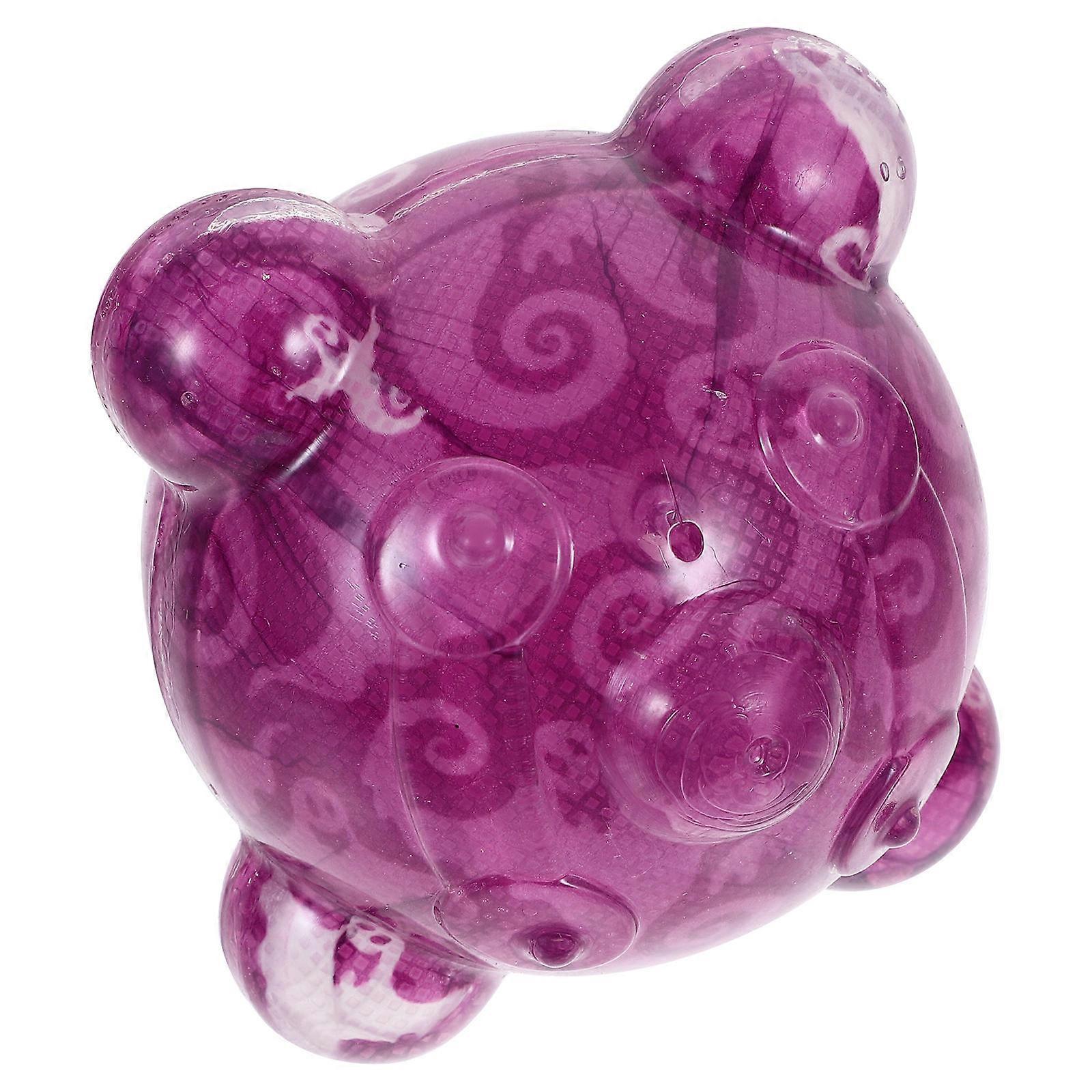 Cat Chew Toy Ball Kitten Play for Interactive Fun 5Pcs Purple Tpr