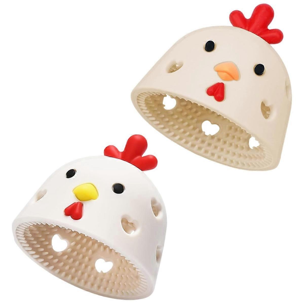 2Pcs Silicone Fresh Egg Brush Cleaner,Egg Washer for Fresh Eggs