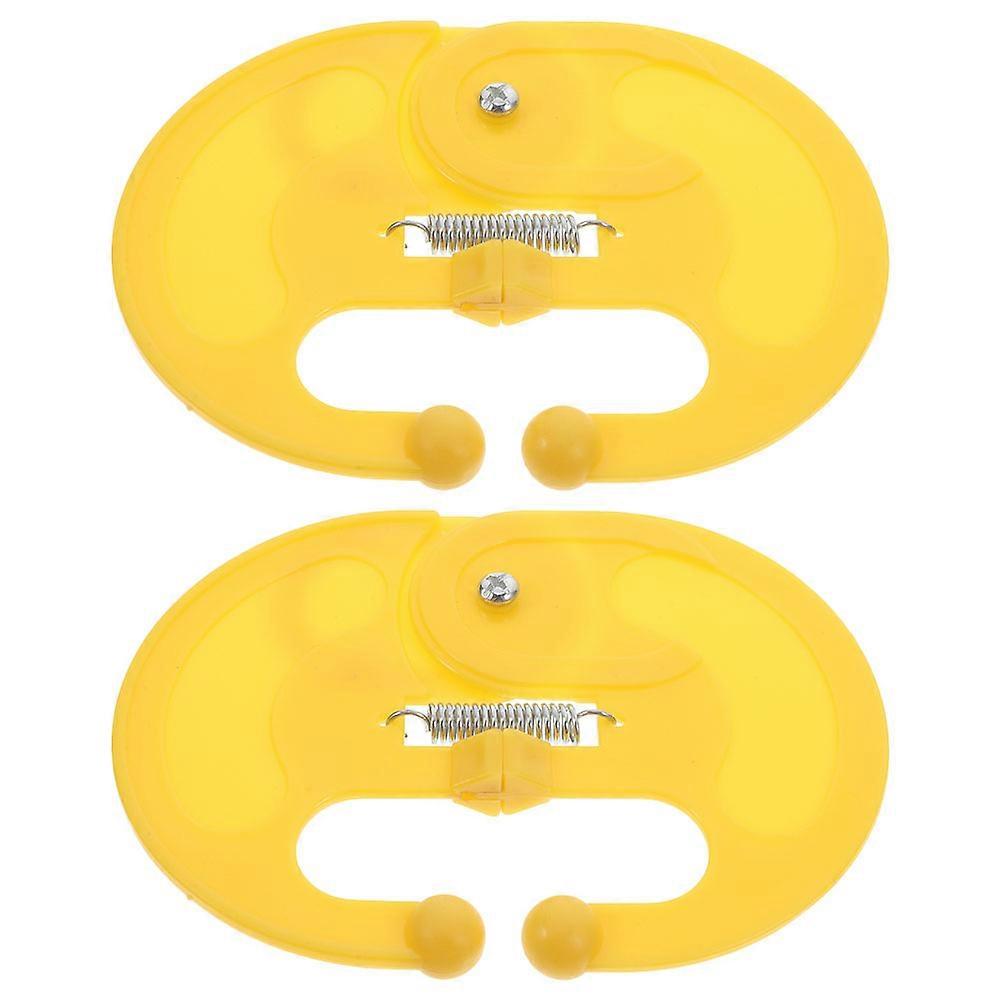 Essential Calf Weaning Accessory 10 Pcs Yellow Plastic Device For Farmers And Livestock Breeders