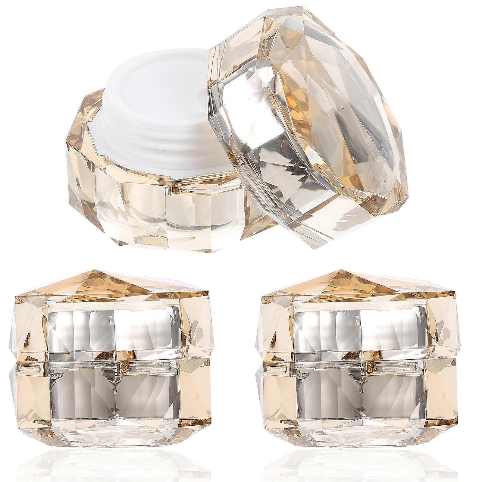 Empty Lotion Jars For Daily Use With Acrylic Abs Material 15G Cream Containers 6 Pcs