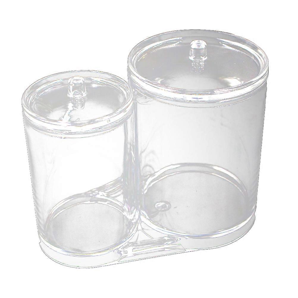 Makeup Cotton Pad Container Box for Holding 3Pcs Transparent Acrylic Organizer