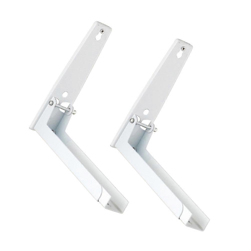 Wall-Mounted Microwave Holder Oven Stand Shelf for Storage Use 1Pair