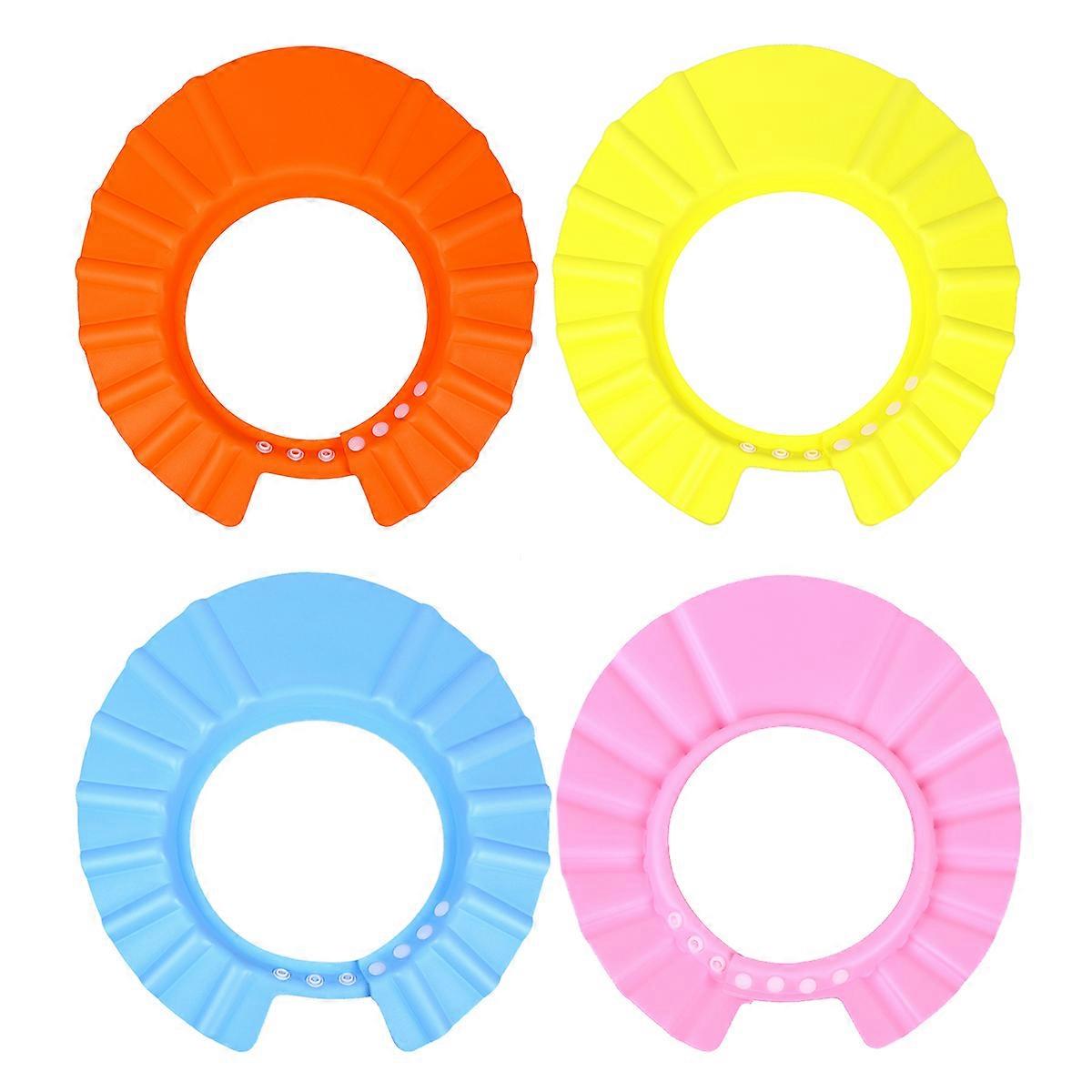 Children Shampoo Shield Eva Bathing Caps for Adjustable Use 12Pcs Kids