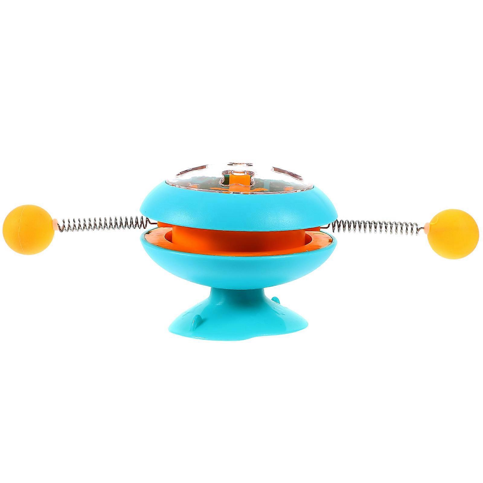 Cat Turntable Toy for Interactive Play 4Pcs Multi-Function Cat Teaser Toy