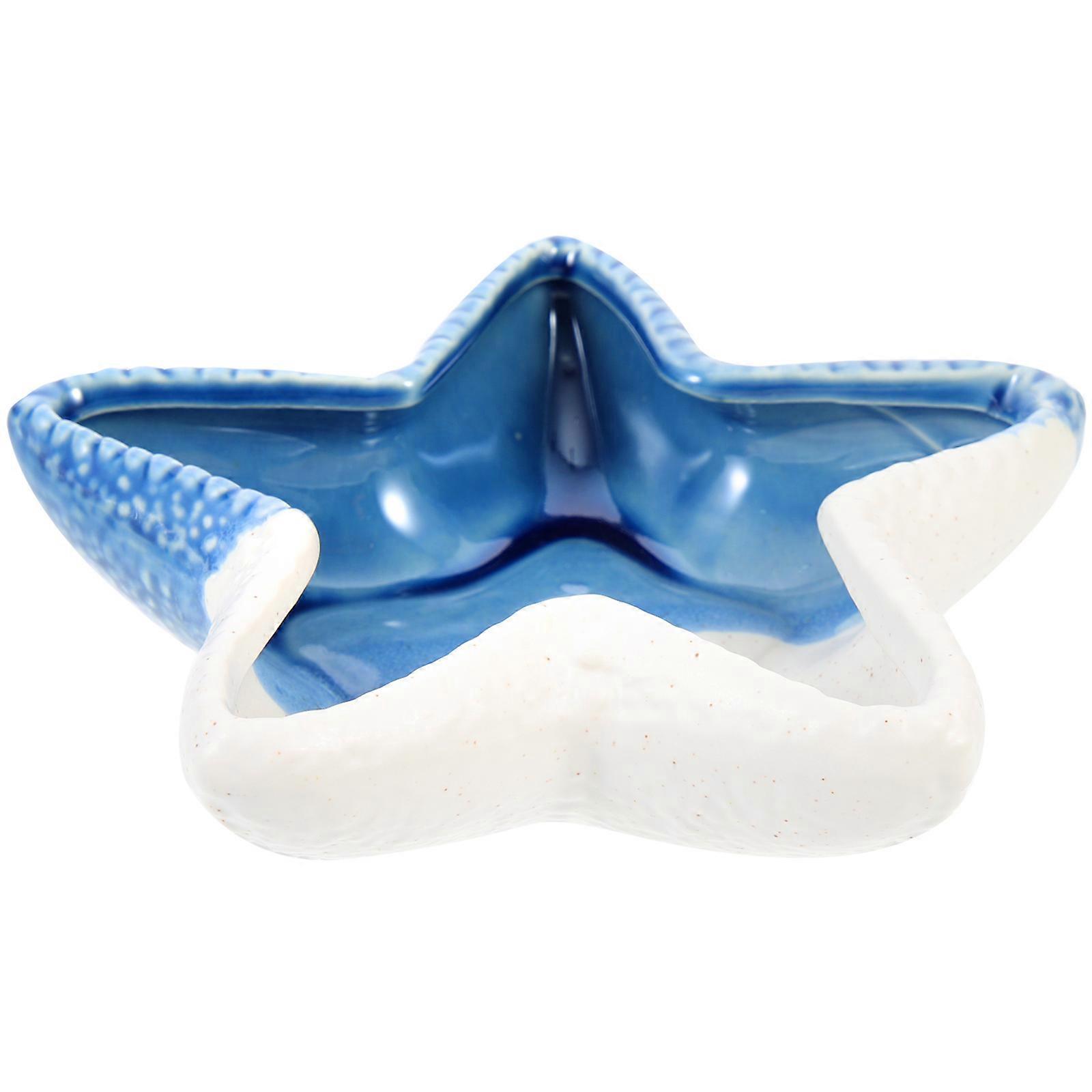 Ocean Theme Trinket Dish Decorative Key Holder Dish Tray 3Pcs for Storage