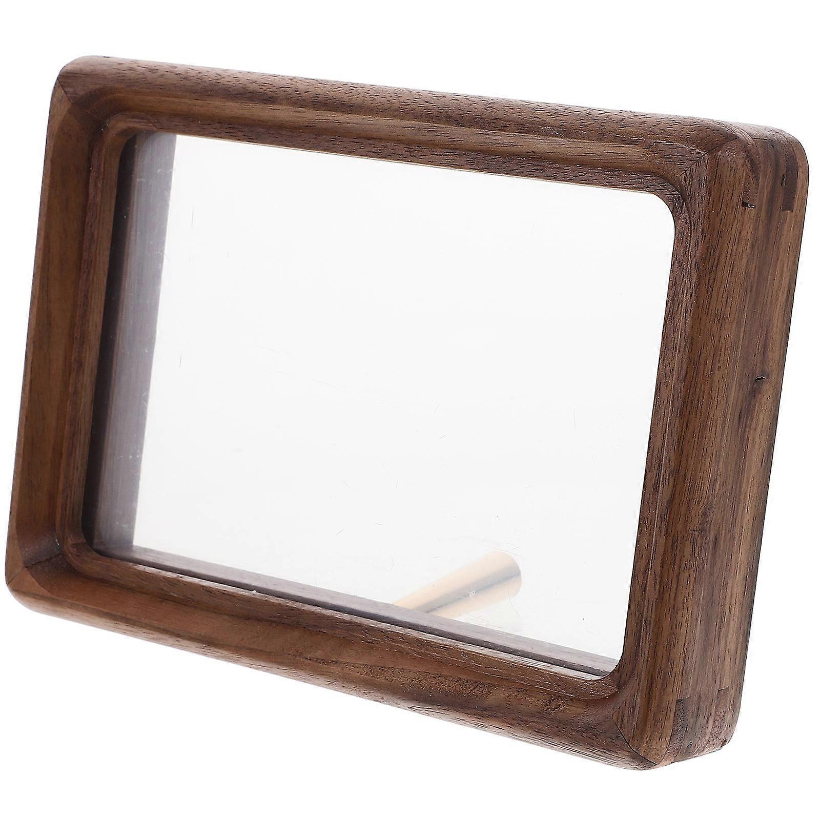 Elegant Tabletop Picture Frame 5 Sets Dark Brown Wood Frame Indoor Decoration Sturdy Photo Display