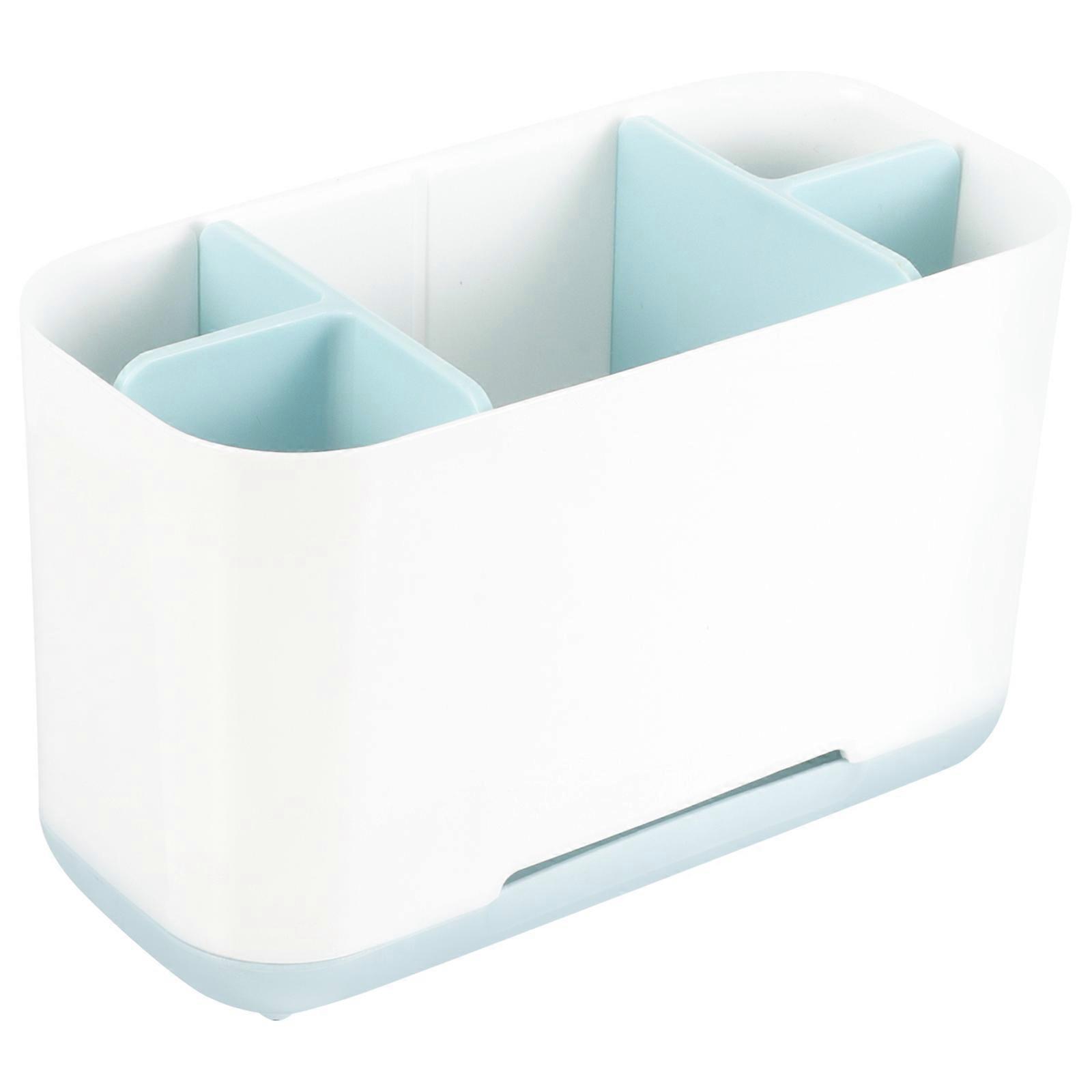Bathroom Countertop Organizer for Toothbrush Holders 4Pcs Storage Box
