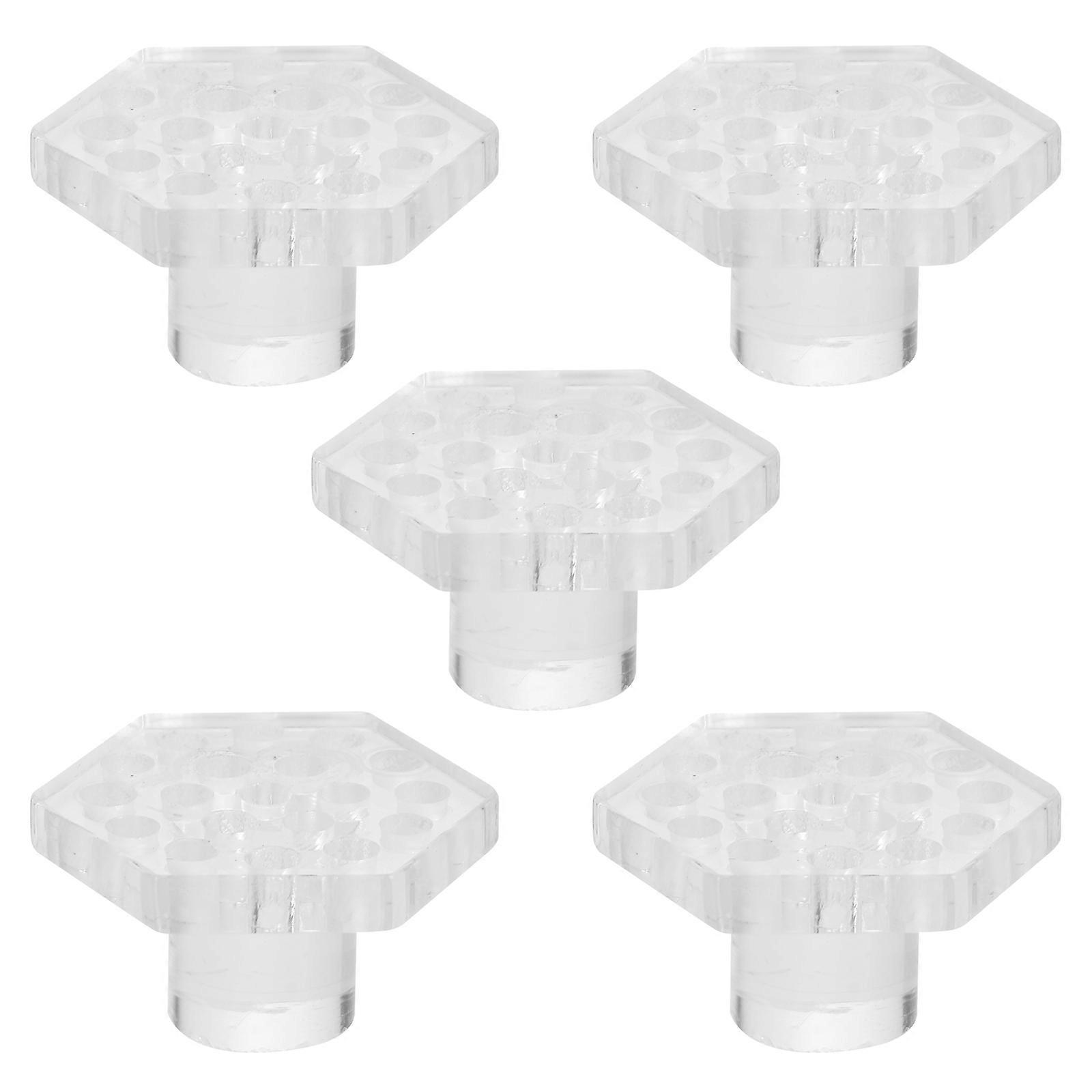 Hexagonal Coral Plug Acrylic Coral Bracket for Fish Tank 10Pcs