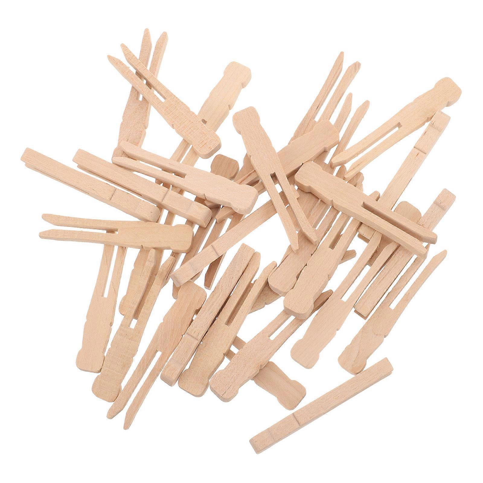 Rustic Wood Clothespin 400 Pcs Ideal For Laundry Items Outdoor Use Clothes Holding Windproof Function