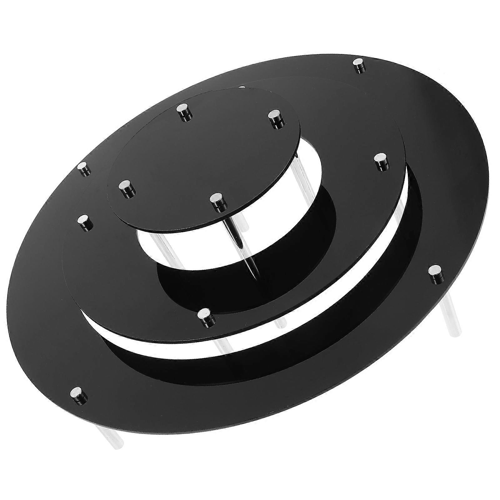 Black Acrylic Cake Stand 4Sets for Display Dessert Table Display