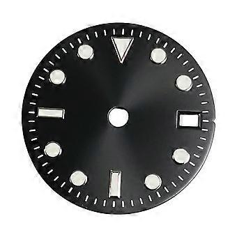 Watch Dial 29 Mm Watch Dial For NH34 Movement Part With Green Luminous Metal Women Portable Lightweight