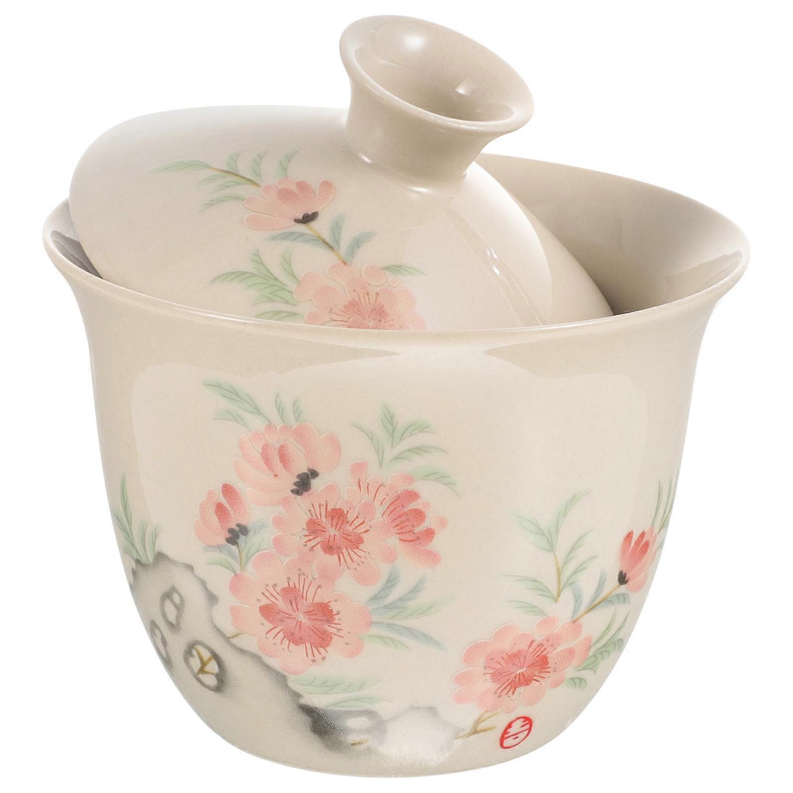 Chinese Ceramic Tea Ceremony Cup Compact Shape Tea House Storage Convenience Multi 1Pack