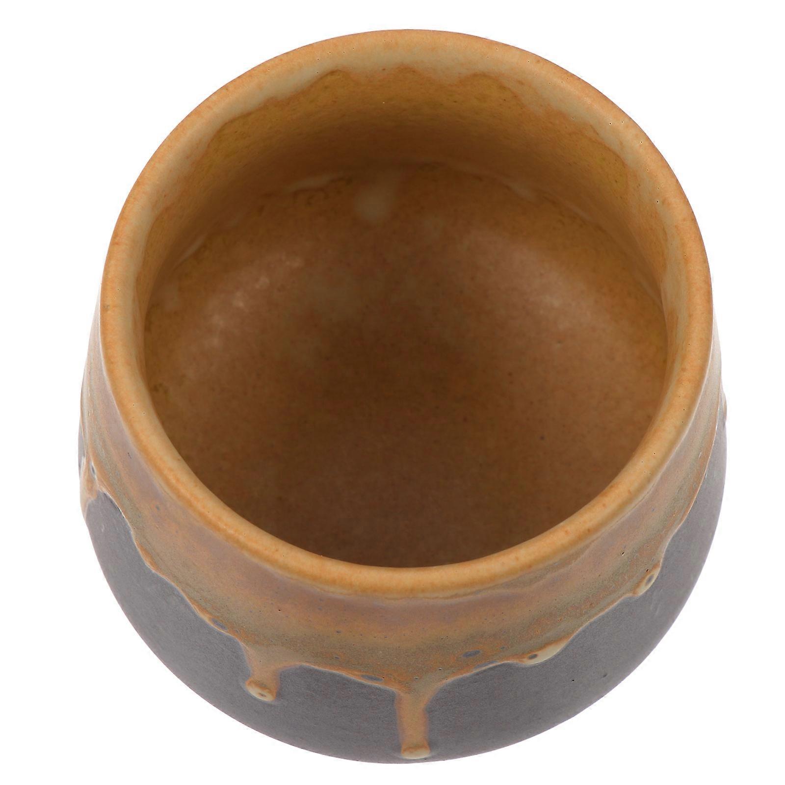 Ceramic Mugs Drinking Mugs Khaki Color with Easy Clean for Daily Use