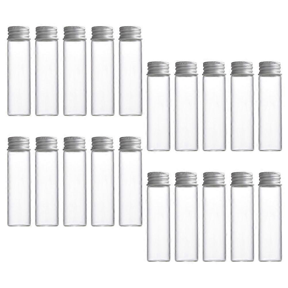 Glass Storage Jars Transparent Sample Bottle for Storage Use 40Pcs