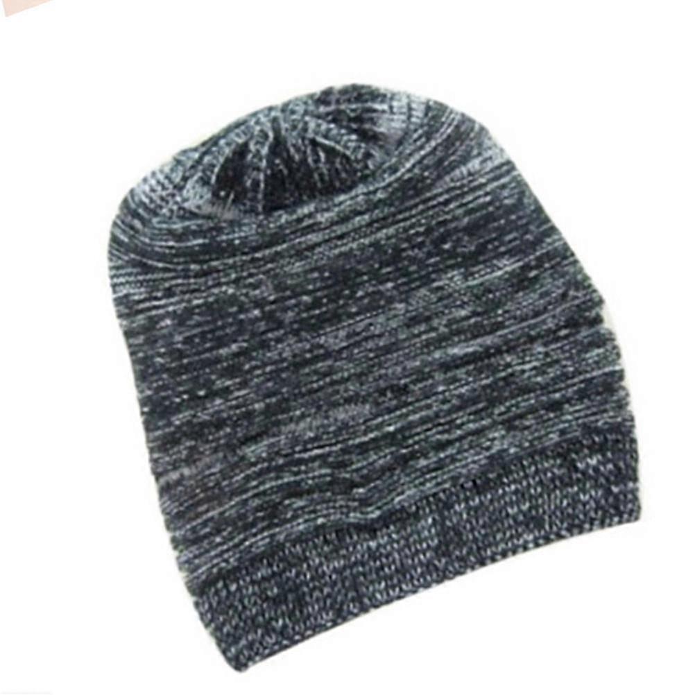 Unisex Skull Cap Winter Hat for Winter Use 2Pcs Black