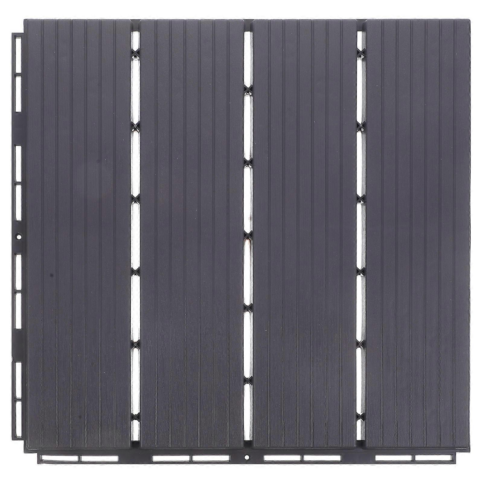 Outdoor Deck Tile Plastic for Waterproof Flooring Interlocking 3Pcs