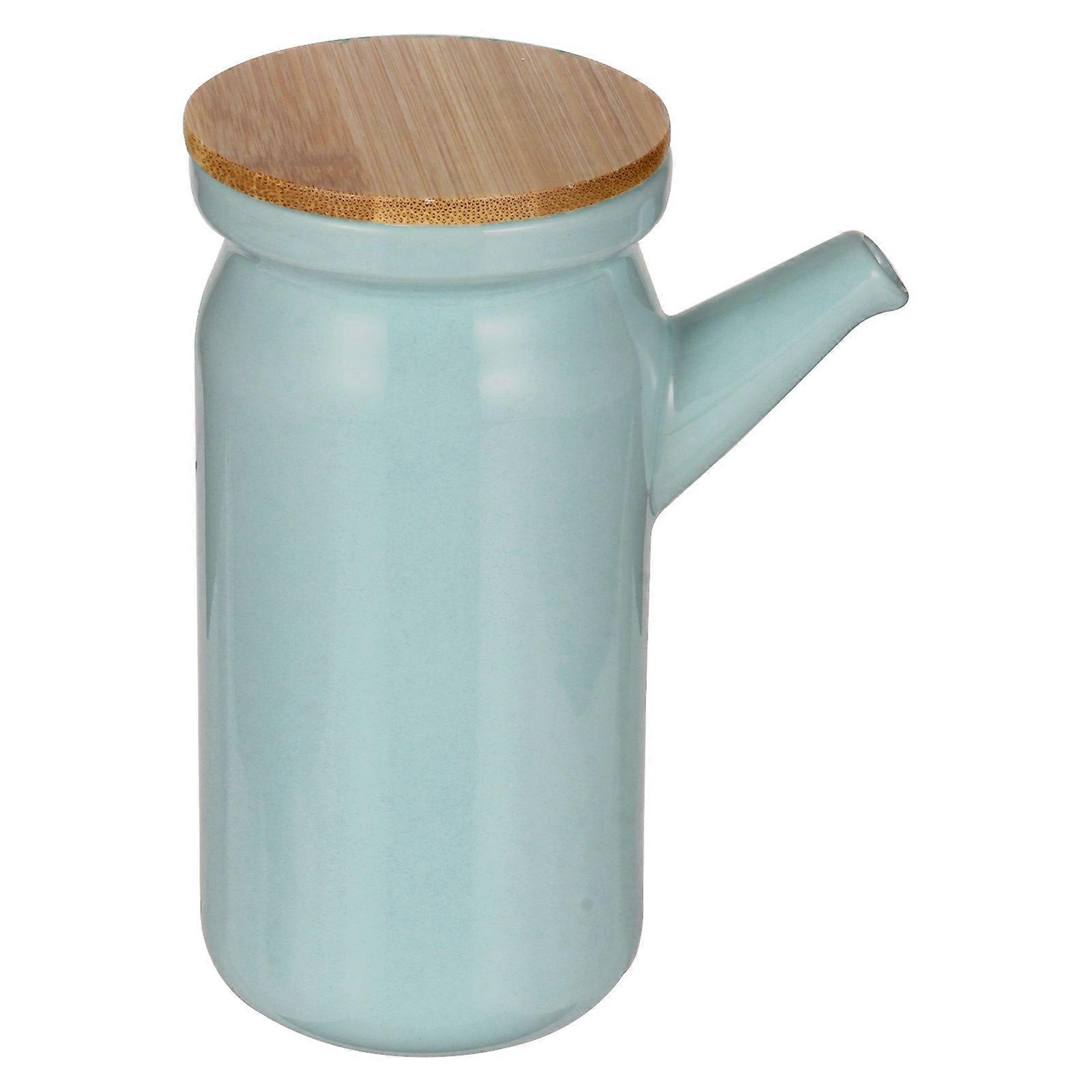 Oil Dispenser Bottle Kitchen Kettle for Storage 2Pcs Ceramic