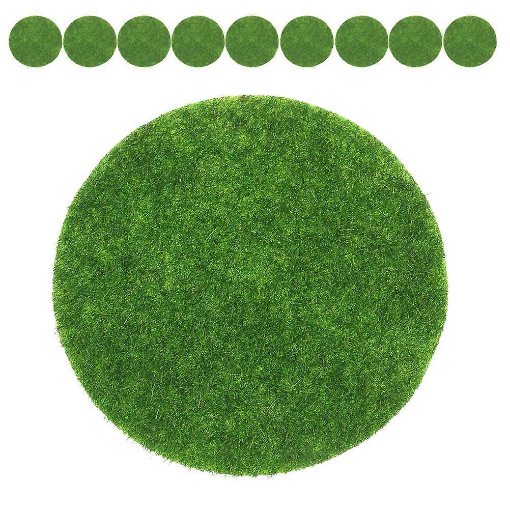 Artificial Moss Decoration 30 Pcs Realistic Green Grass Mat For DIY Crafts Weddings Home Decor Indoor Spaces