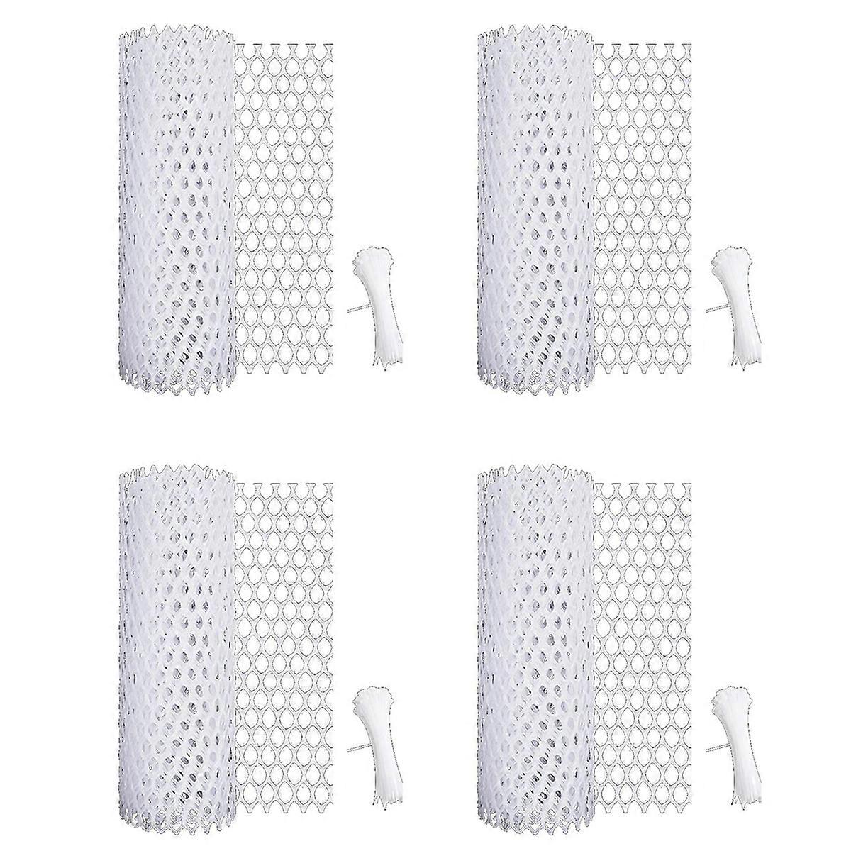 Rete di recinzione in filo metallico di pollo in plastica, filo di recinzione bianco