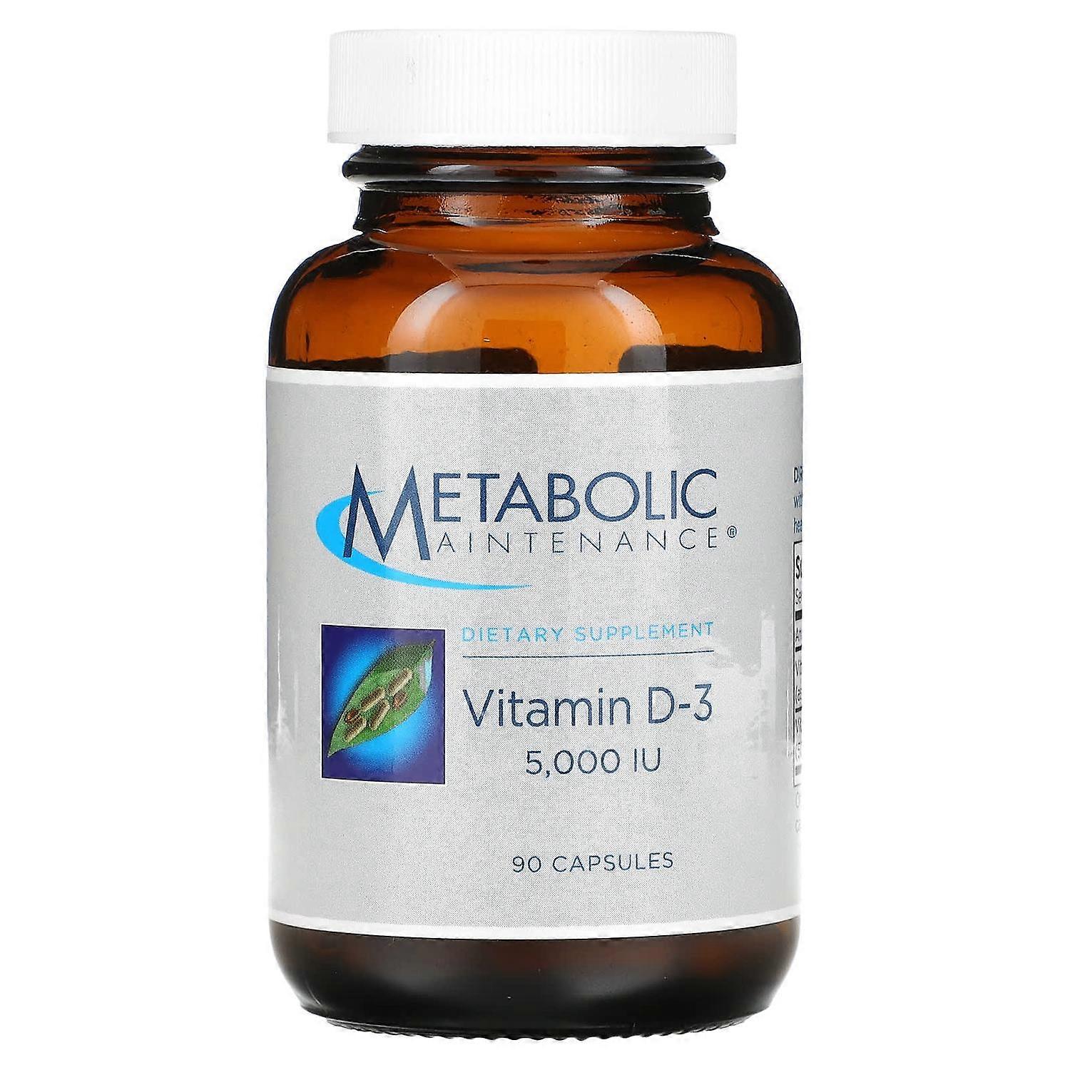 Metabolic Maintenance, Vitamin D-3, 5,000 IU, 90 Capsules