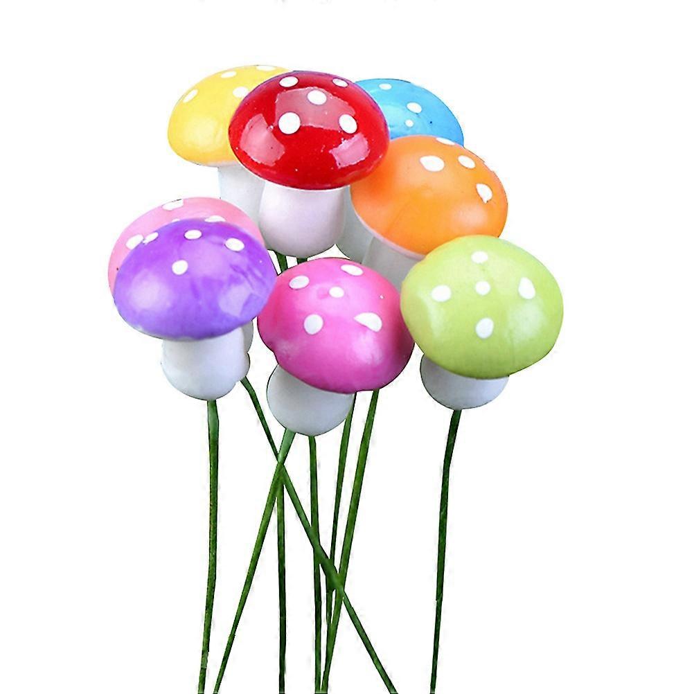Bonsai Mushroom Decor Mini Mushroom for Decoration 100Pcs Assorted
