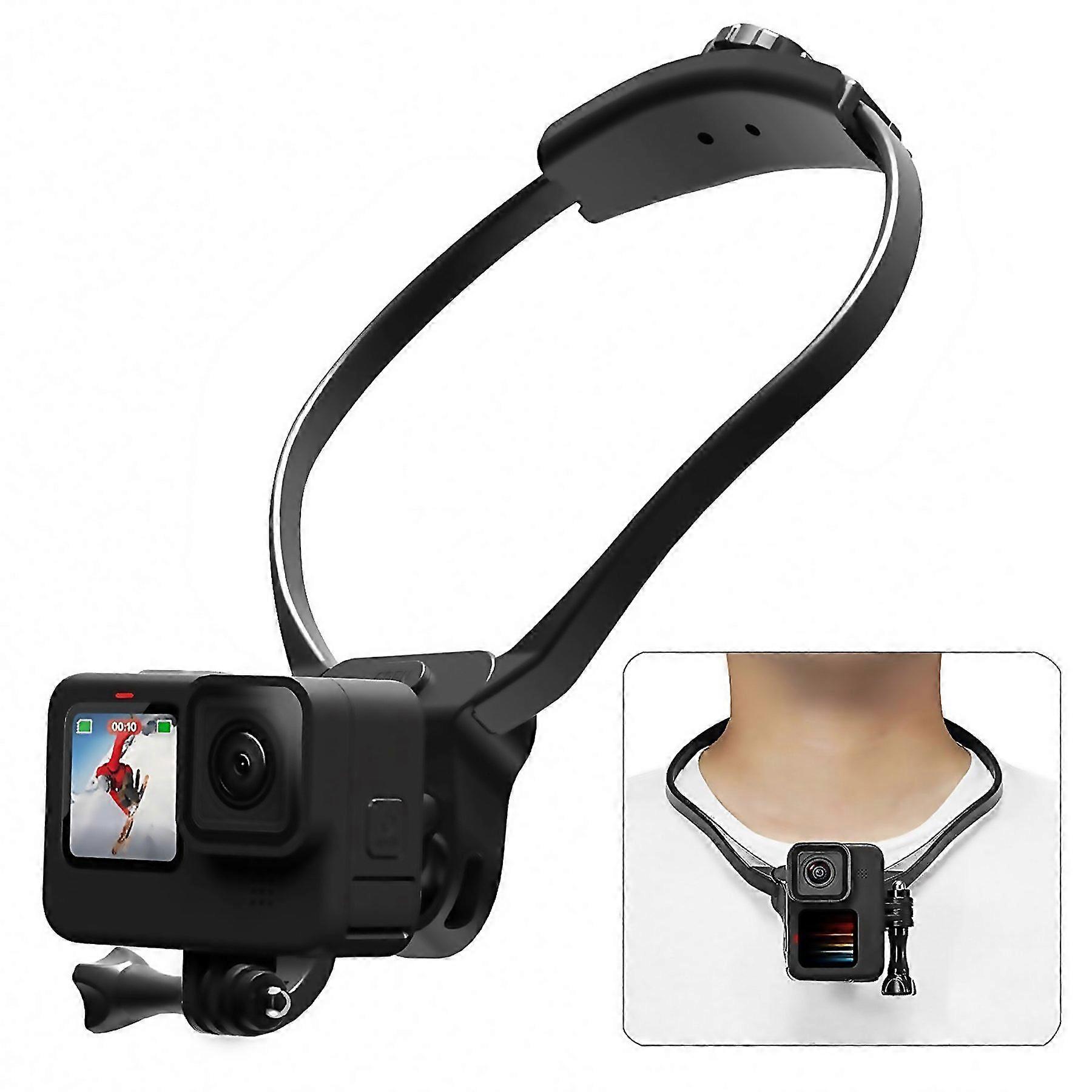 For Sports Camera Lazy Neck Bracket Phone Clamp Mount