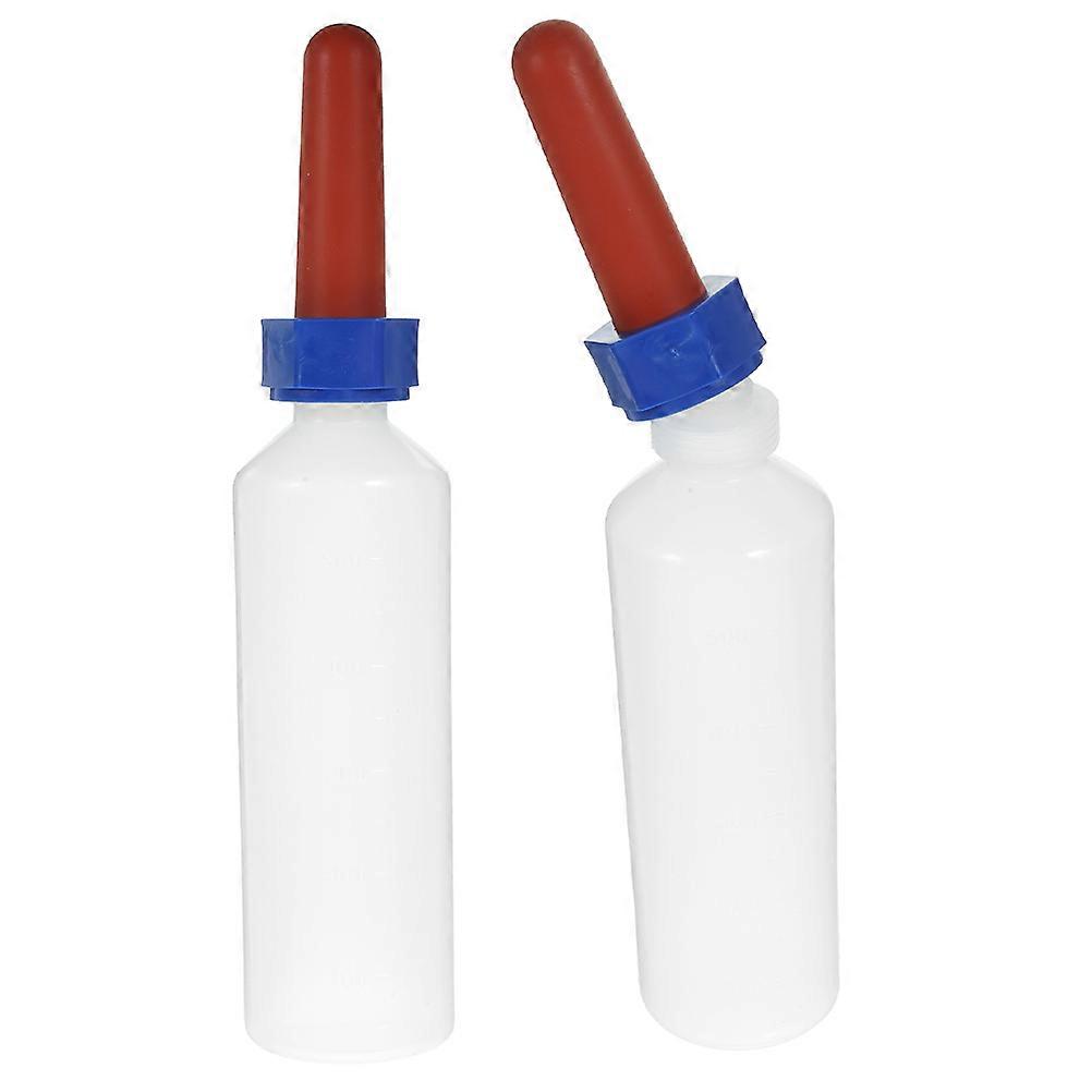 Lamb Nursing Bottle Feeding Bottle for Calves and Goats Plastic Silicone Material for Farm Use 2Pcs