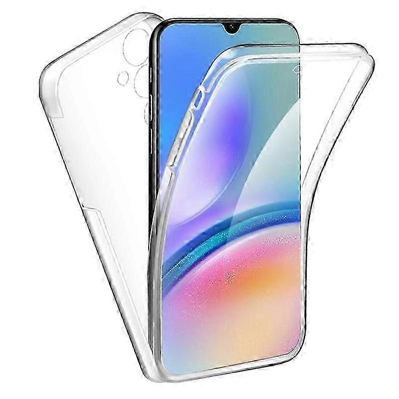 360 Double-sided Full Body Case For Samsung Galaxy S24 S23 Ultra Plus FE A05 A05S A15 A25 A35 A55 A04 A04S A14 A24 A34 A54 5G 4G Clear Soft Cover