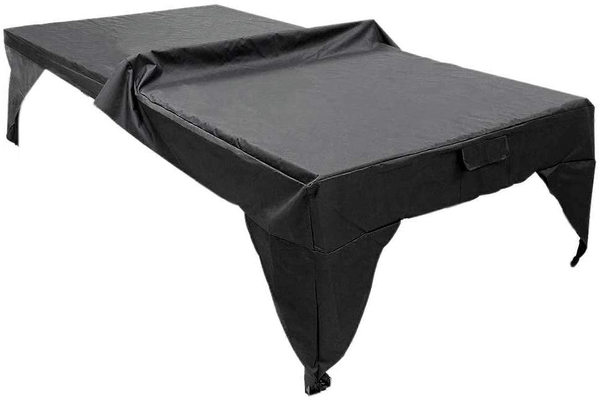 Foldable Table Tennis Table Cover, Protective Waterproof Dustproof Cover Compatible with Most Tables for Indoor/Outdoor Use