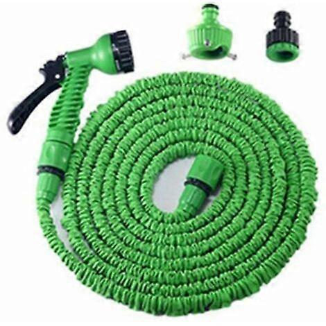 Expandable Garden Hose with 7 Function Spray Nozzle, Telescopic Hose for Watering Collapsi