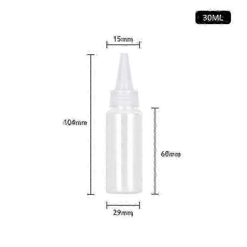 5-250ML Transparent Sharp-mouth Refillable Bottle Empty Plastic Bottles For Gel Hand