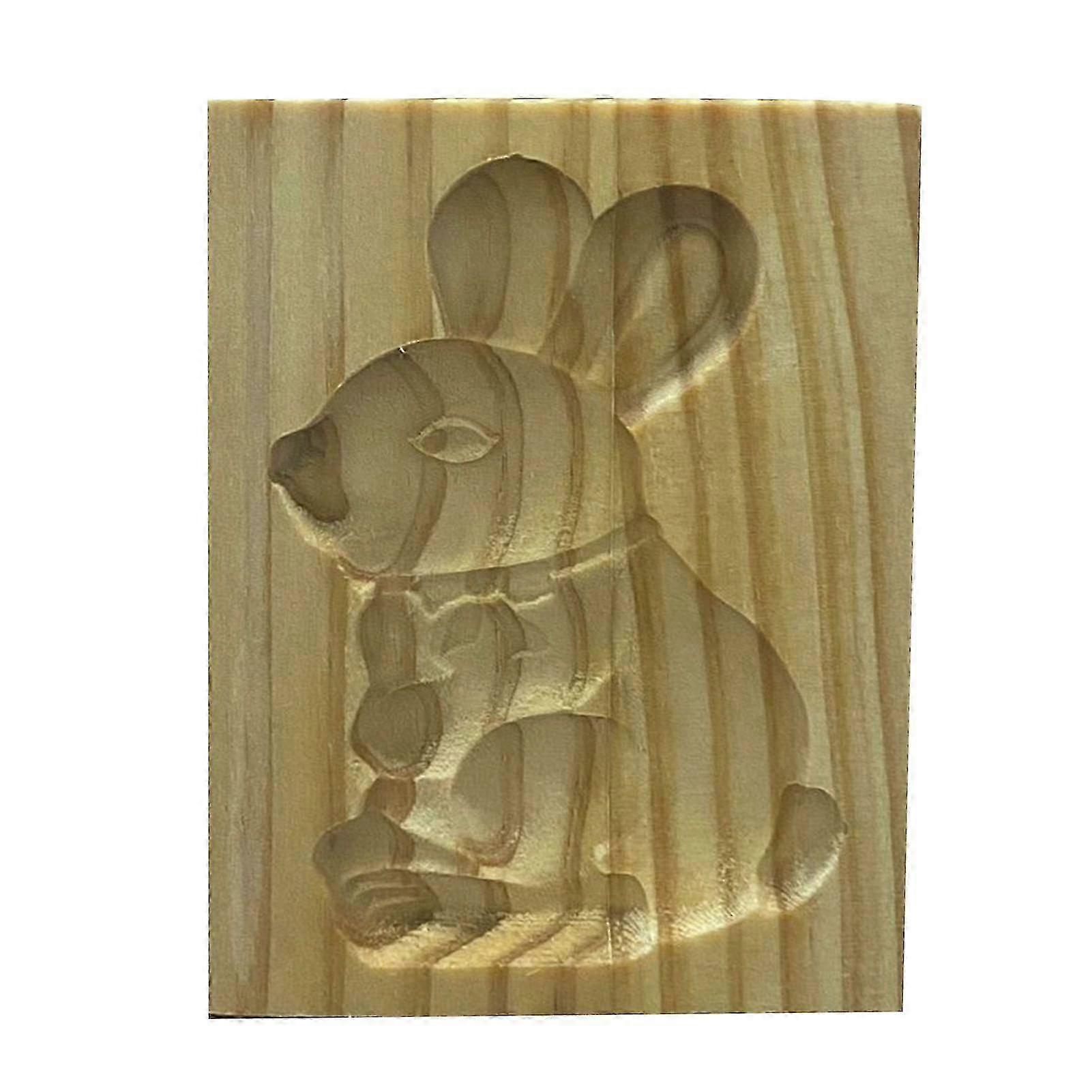 Embossing Baking Mold Tools Mold Pine Cone Squirrel Hedgehog For Cookies Wooden